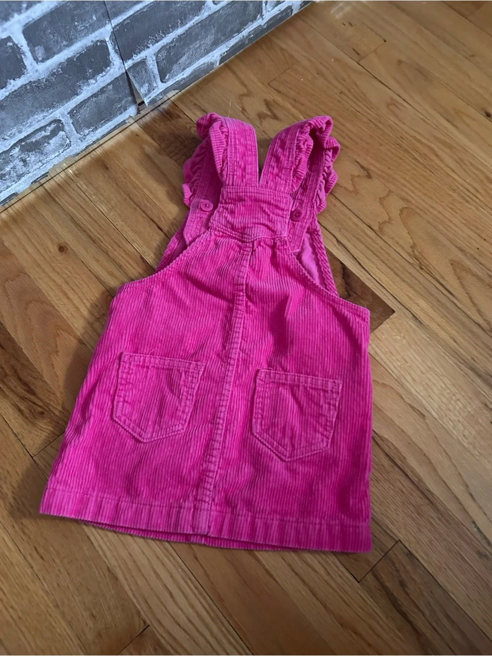GAP Hot Pink Corduroy Overall Skirt